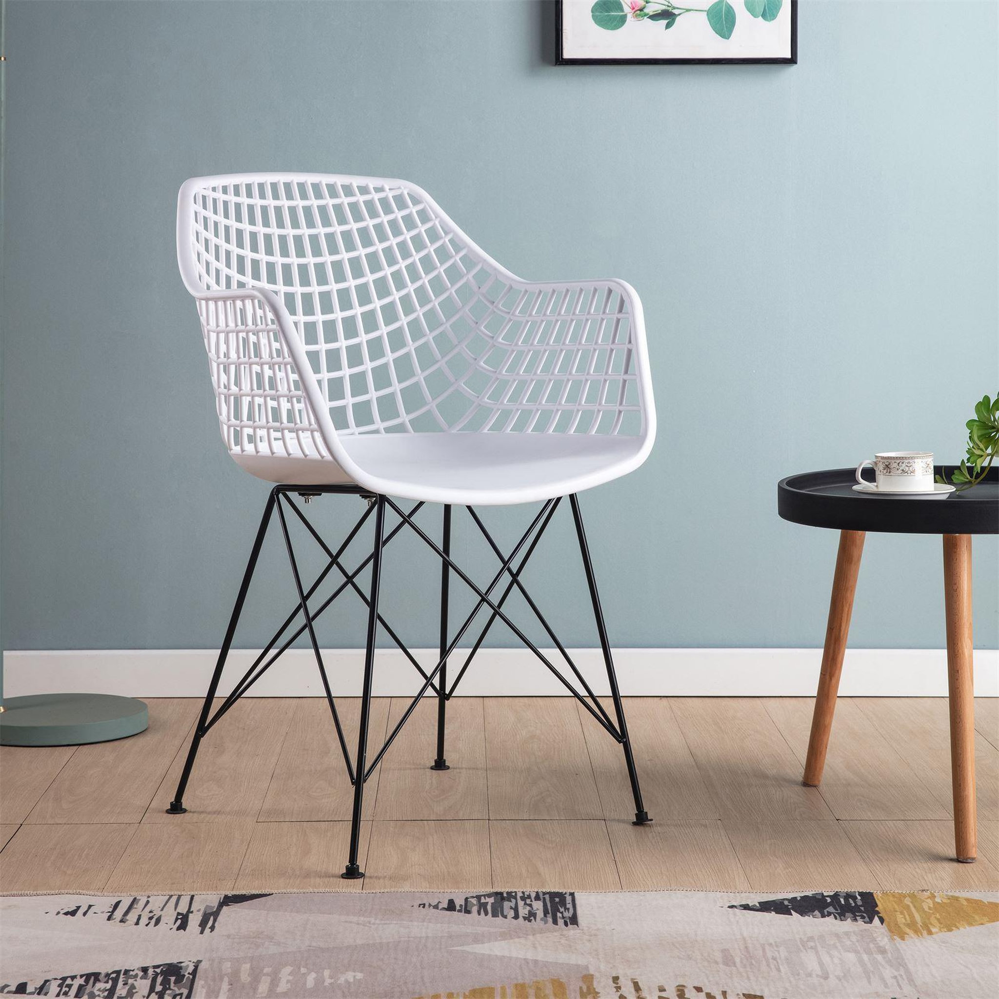 Voir la diapositive 5 : IDIMEX Lot de 4 chaises alicante, en plastique