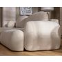 Voir la diapositive 4 : BEST MOBILIER Berenice - canapé d'angle droit 4 places convertible avec coffre en tissu bouclette