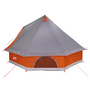 Voir la diapositive 5 : VIDAXL Tente familiale tipi grise et orange pour 8 personnes imperméable