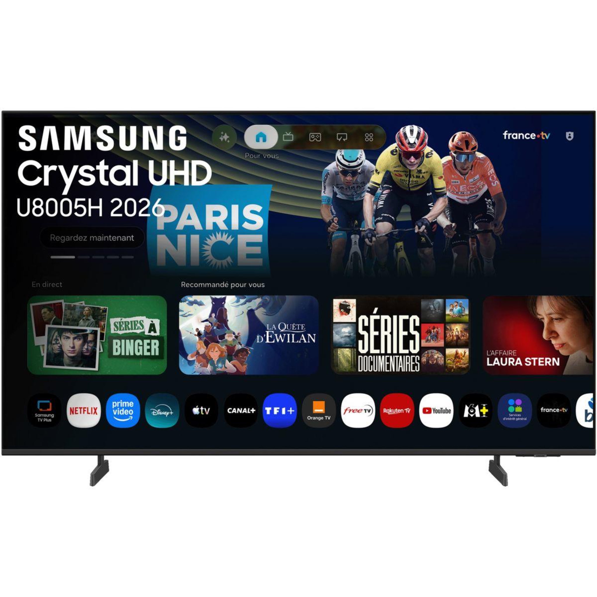 Samsung Tv led tu65u8005h (2026) 65  (163 cm) 4k ultra hd - smart tv avec ia