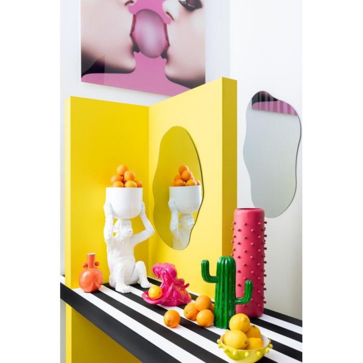 Paris Prix Seau à Glace Design  Singe  57cm Blanc