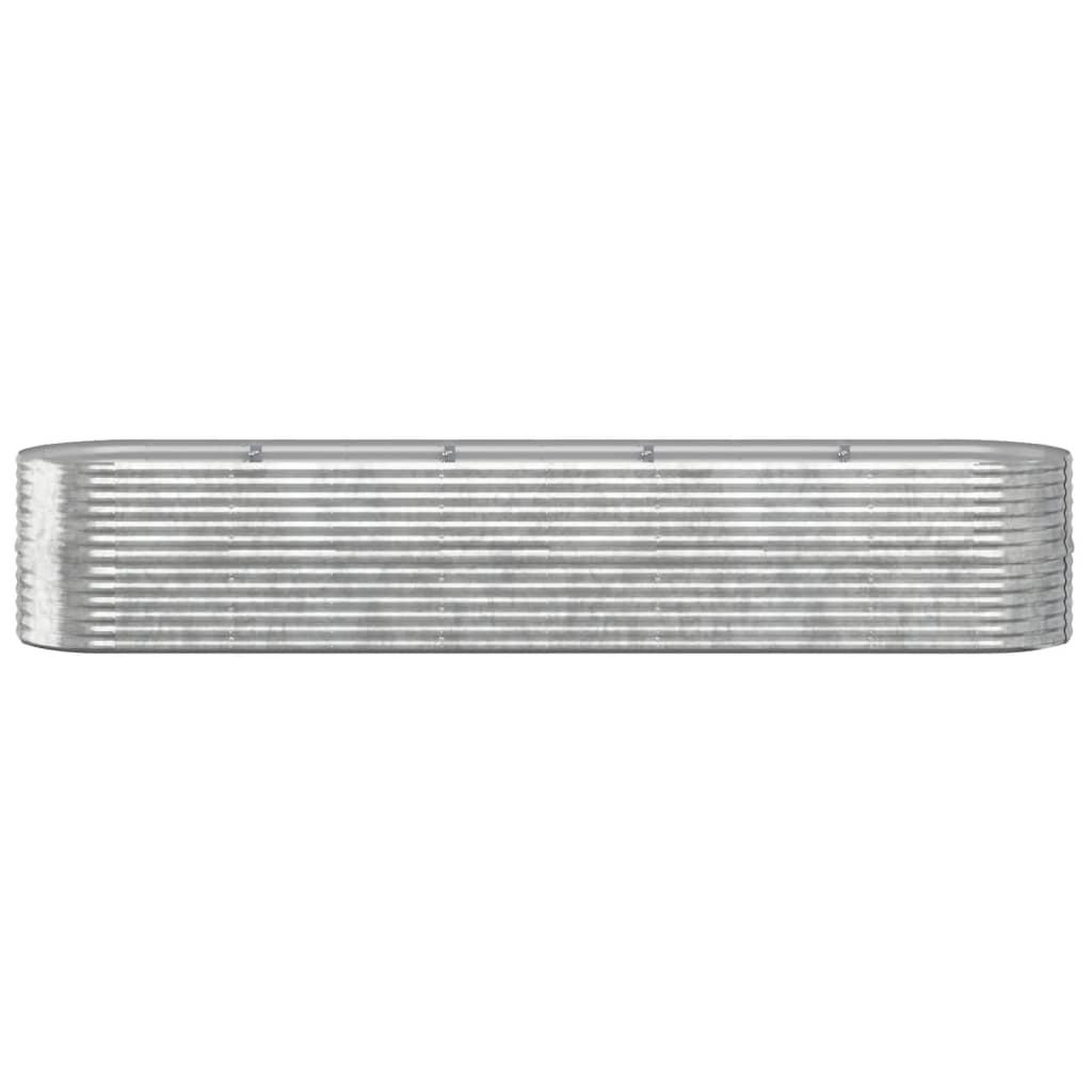 Voir la diapositive 3 : VIDAXL Lit sureleve de jardin Acier enduit de poudre Argente