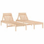 Voir la diapositive 2 : VIDAXL Chaises longues lot de 2 199,5x60x74 cm bois massif de pin