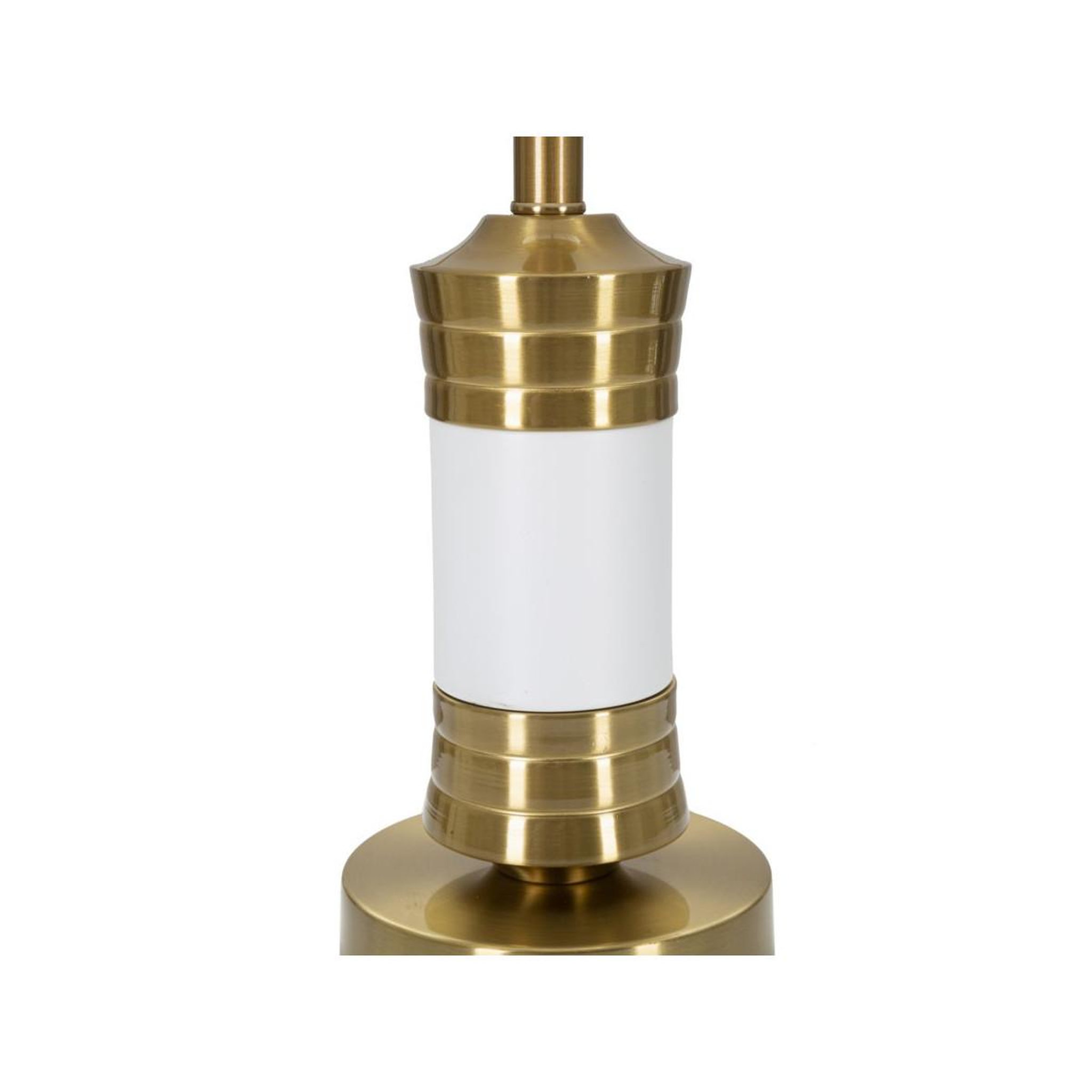Voir la diapositive 2 : Paris Prix Lampe à poser en métal  whity  52cm blanc & or