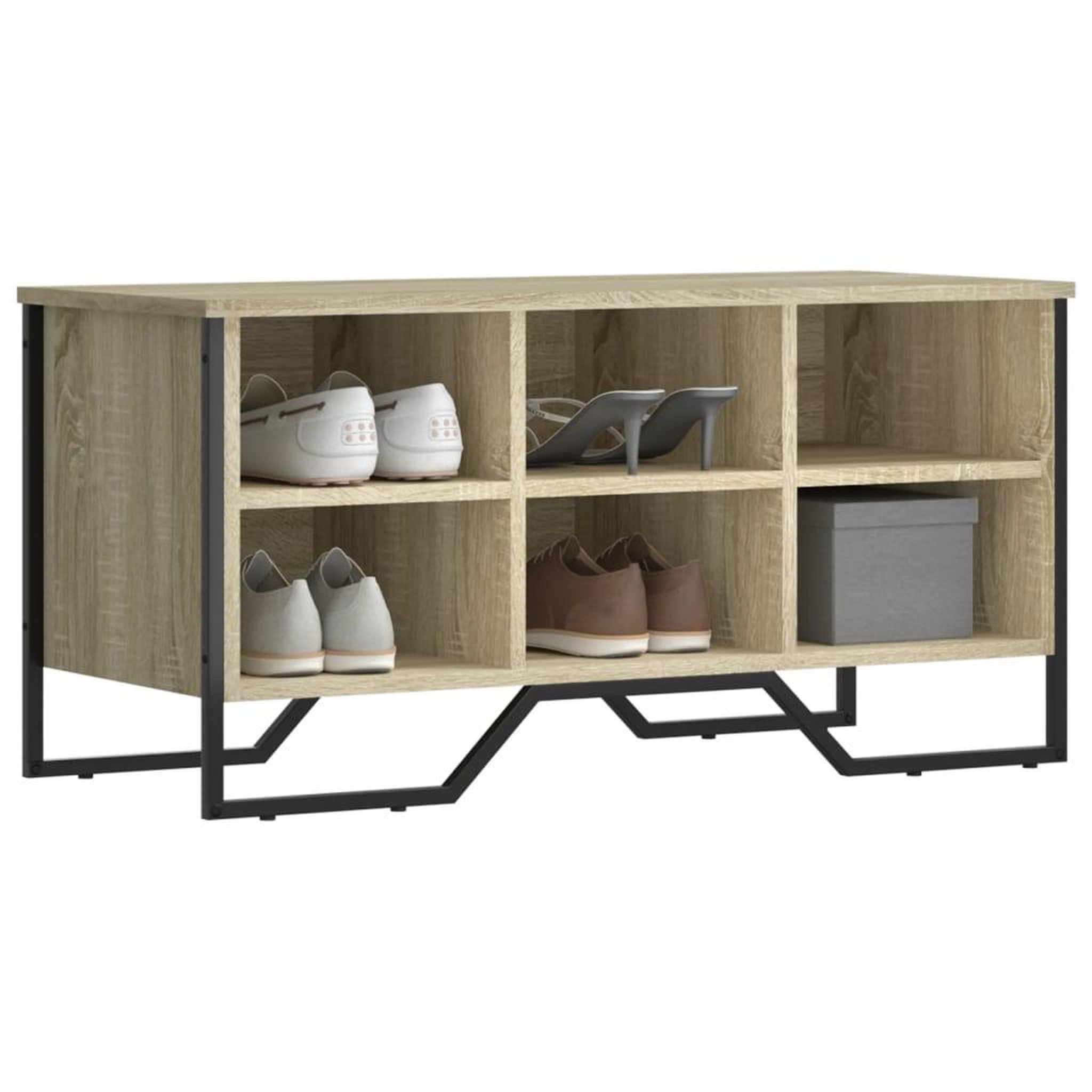 VIDAXL Armoire a chaussures chene sonoma 90x38x45,5 cm