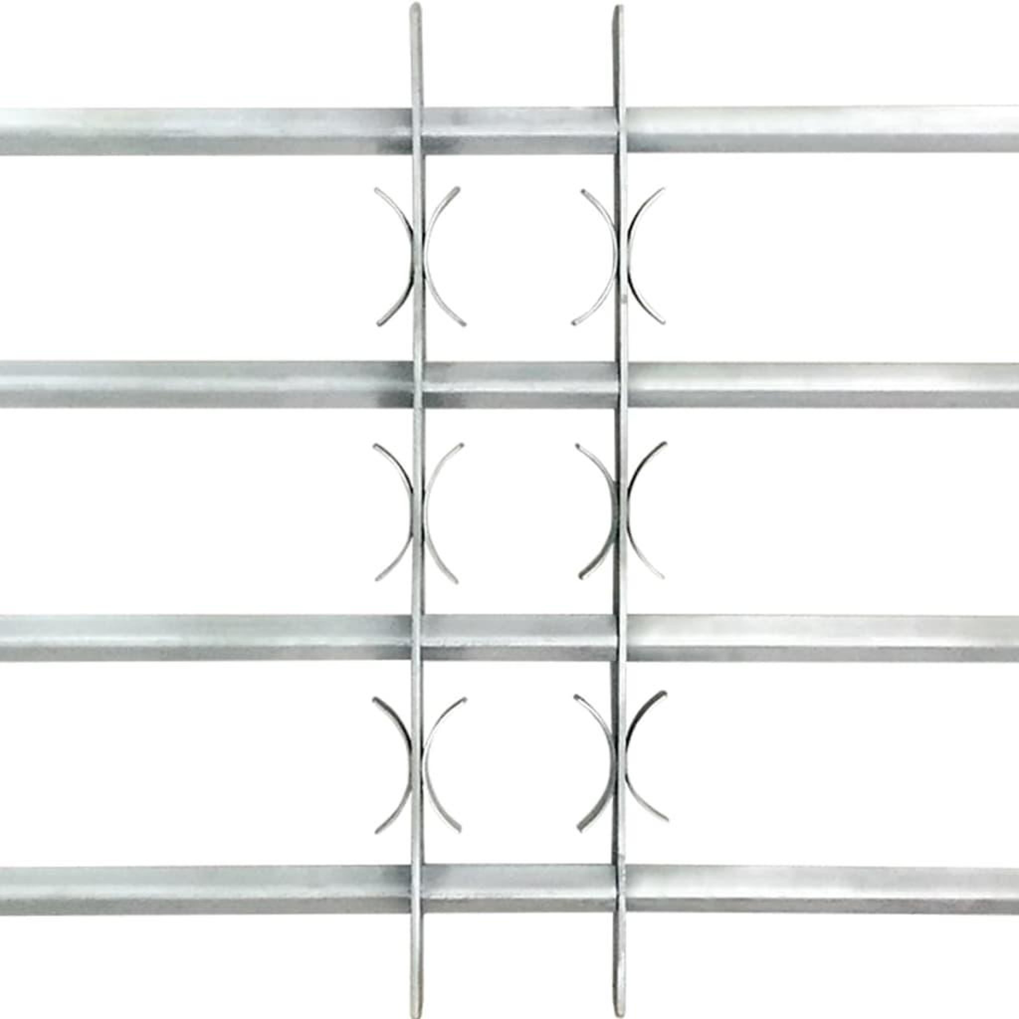 Voir la diapositive 3 : VIDAXL Grille reglable de securite de fenetres et 4 barres 500-650 mm