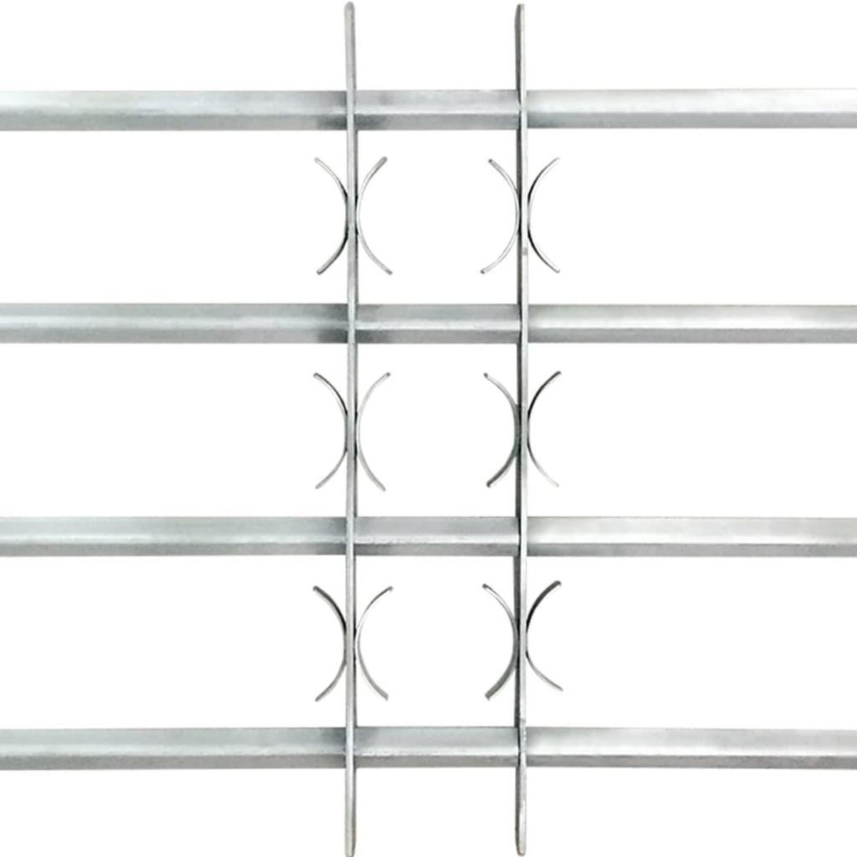 VIDAXL Grille reglable de securite de fenetres et 4 barres 500-650 mm
