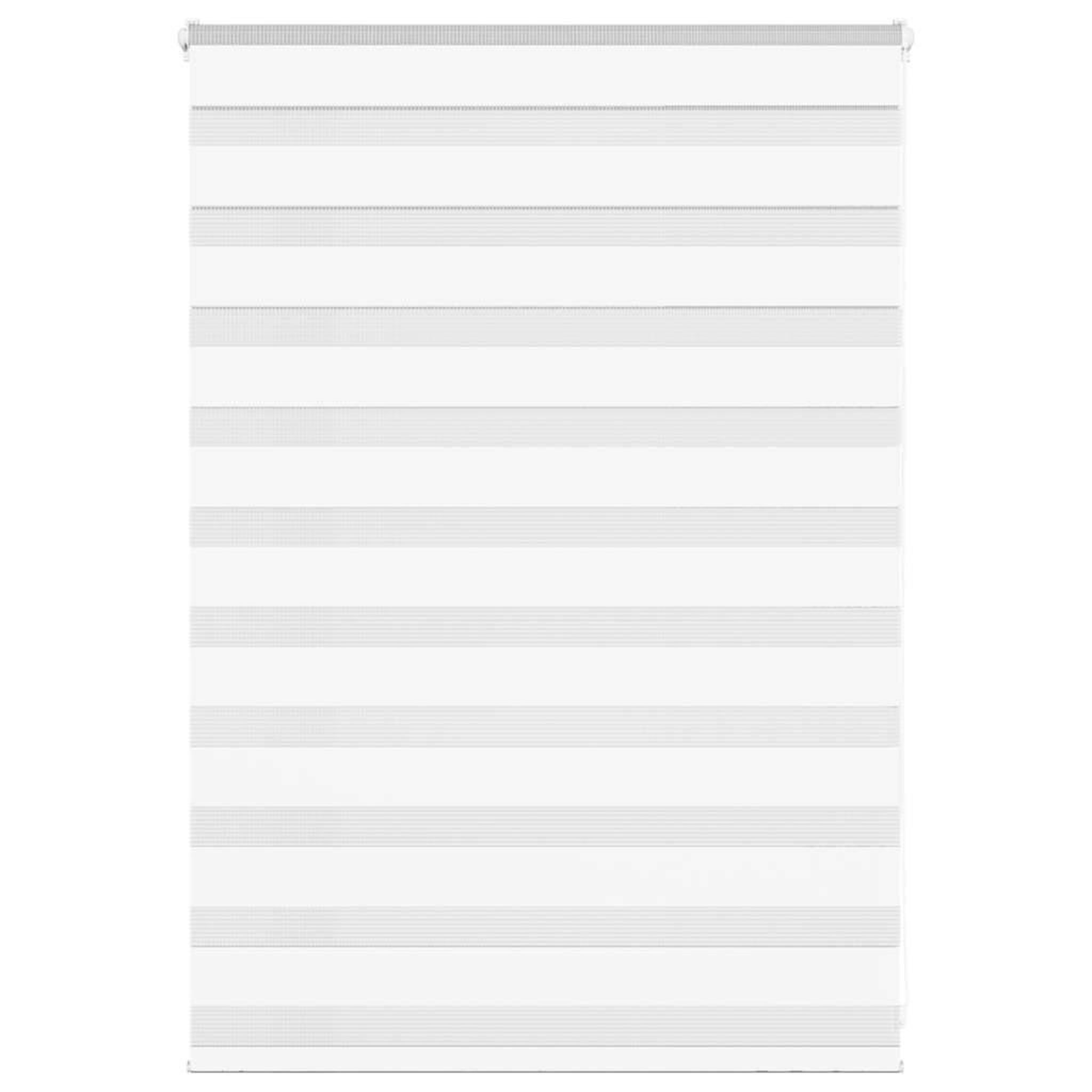 VIDAXL Store zebre blanc 110x100 cm largeur du tissu 105,9cm polyester