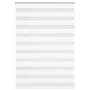 Voir la diapositive 1 : VIDAXL Store zebre blanc 110x100 cm largeur du tissu 105,9cm polyester