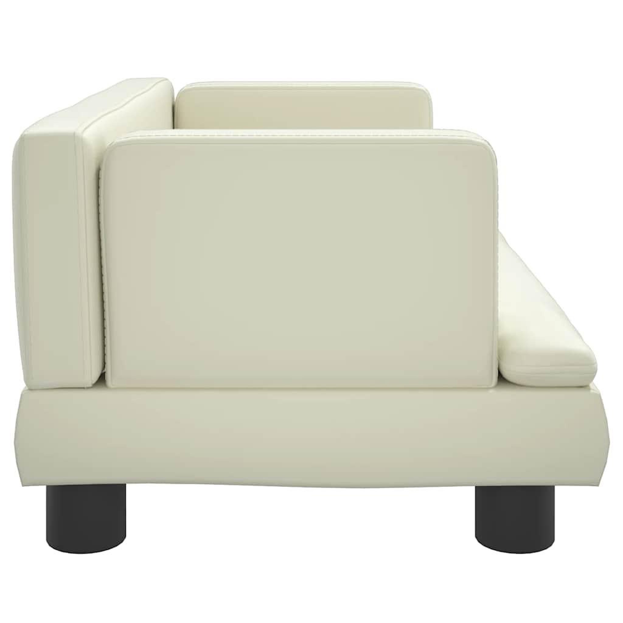 Voir la diapositive 4 : VIDAXL Lit pour chien creme 60x40x30 cm similicuir