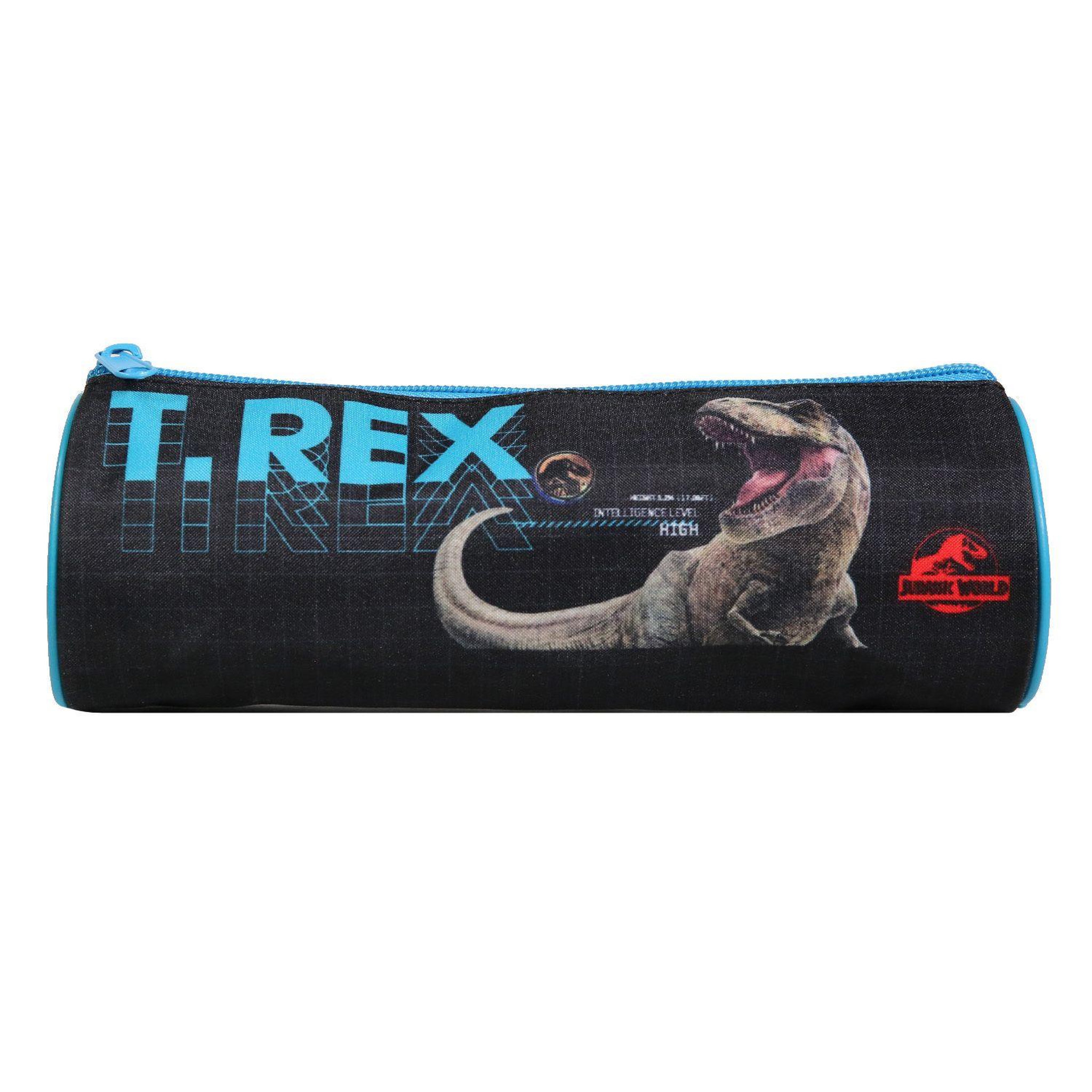 Bagtrotter BAGTROTTER Trousse scolaire ronde Jurassic World Noir T-Rex