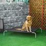 Voir la diapositive 2 : PAWHUT Lit pour chien chat XXL grand confort sur pied dim. 130L x 90l x 20H cm métal époxy textilène micro-perforé noir