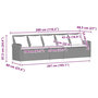 Voir la diapositive 6 : VIDAXL Canape de jardin avec coussins 5 places brun resine tressee