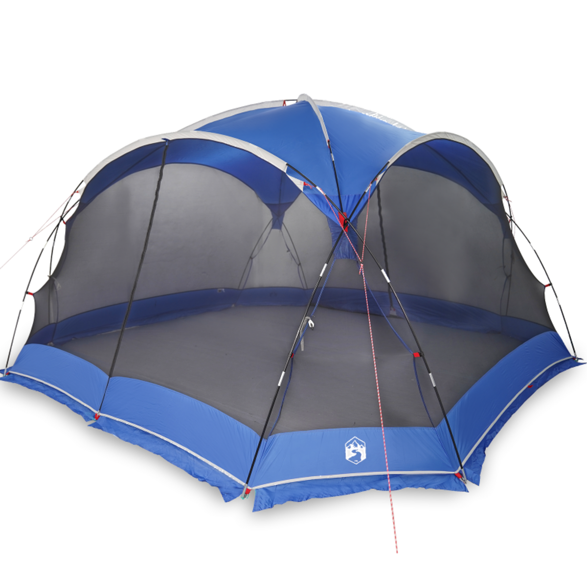 VIDAXL Tente Anti Moustiques de Camping avec Portes Bleue pour 10 Personnes Imperméable