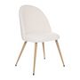 Voir la diapositive 1 : Chaise scandinave tissu bouclette LONA