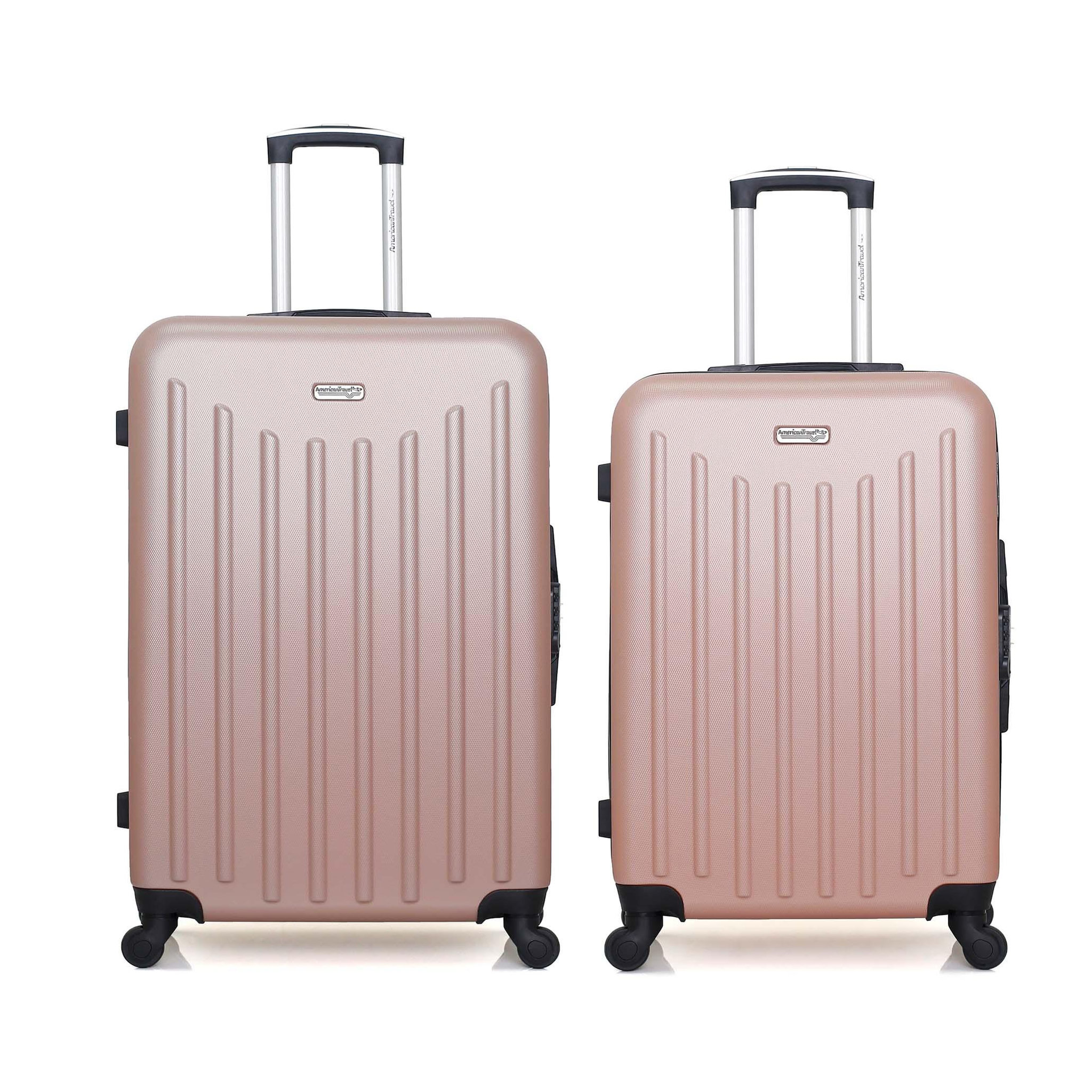 AMERICAN TRAVEL American travel - lot de 2 - valise grand format et valise weekend brooklyn