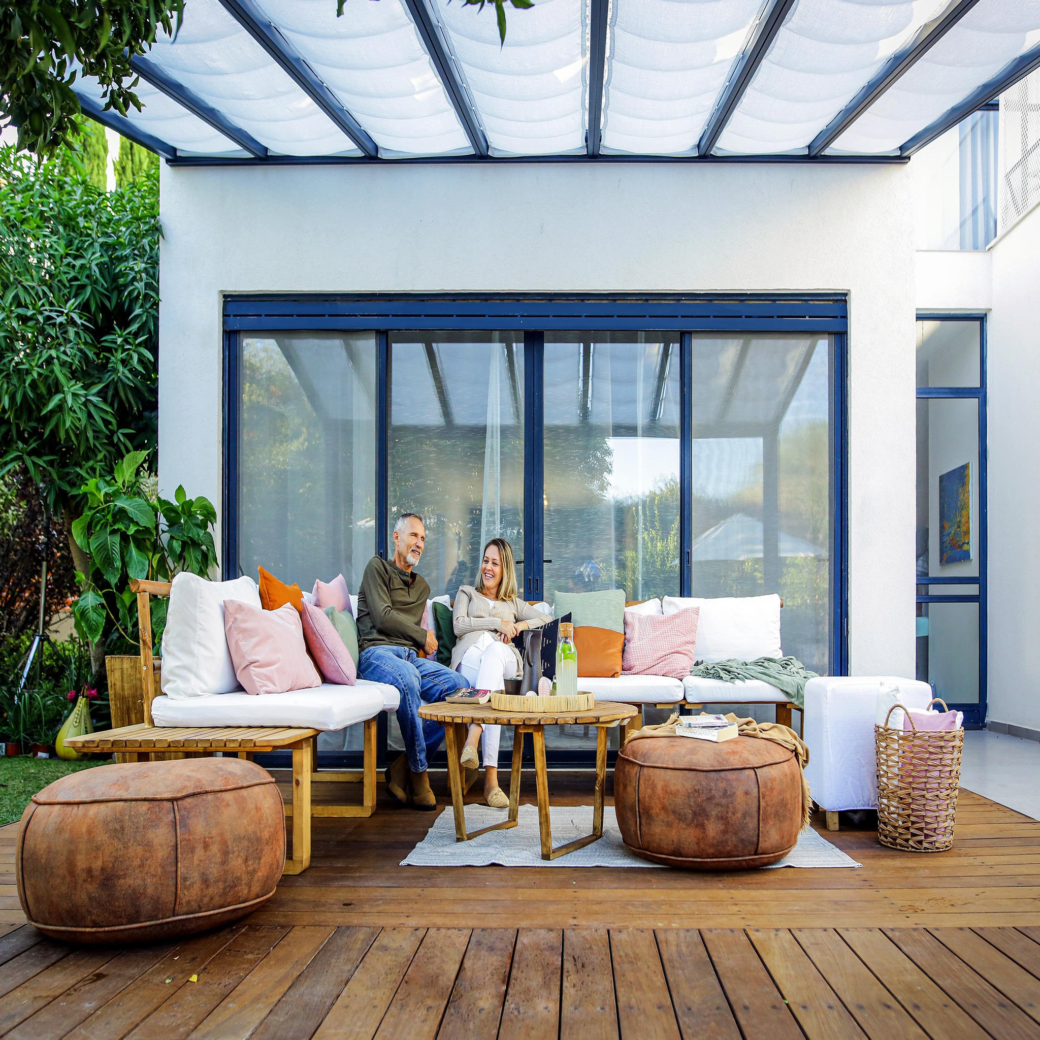 Voir la diapositive 2 : CANOPIA Stores de toit pour pergola stockholm 3,4 x 3,7 canopia