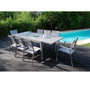 Voir la diapositive 5 : CREADOR Table de jardin extensible 160/240x100x75cm aluminium taupe VITTAL 