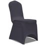 Voir la diapositive 2 : VIDAXL Housse de chaise extensible 6 pcs anthracite