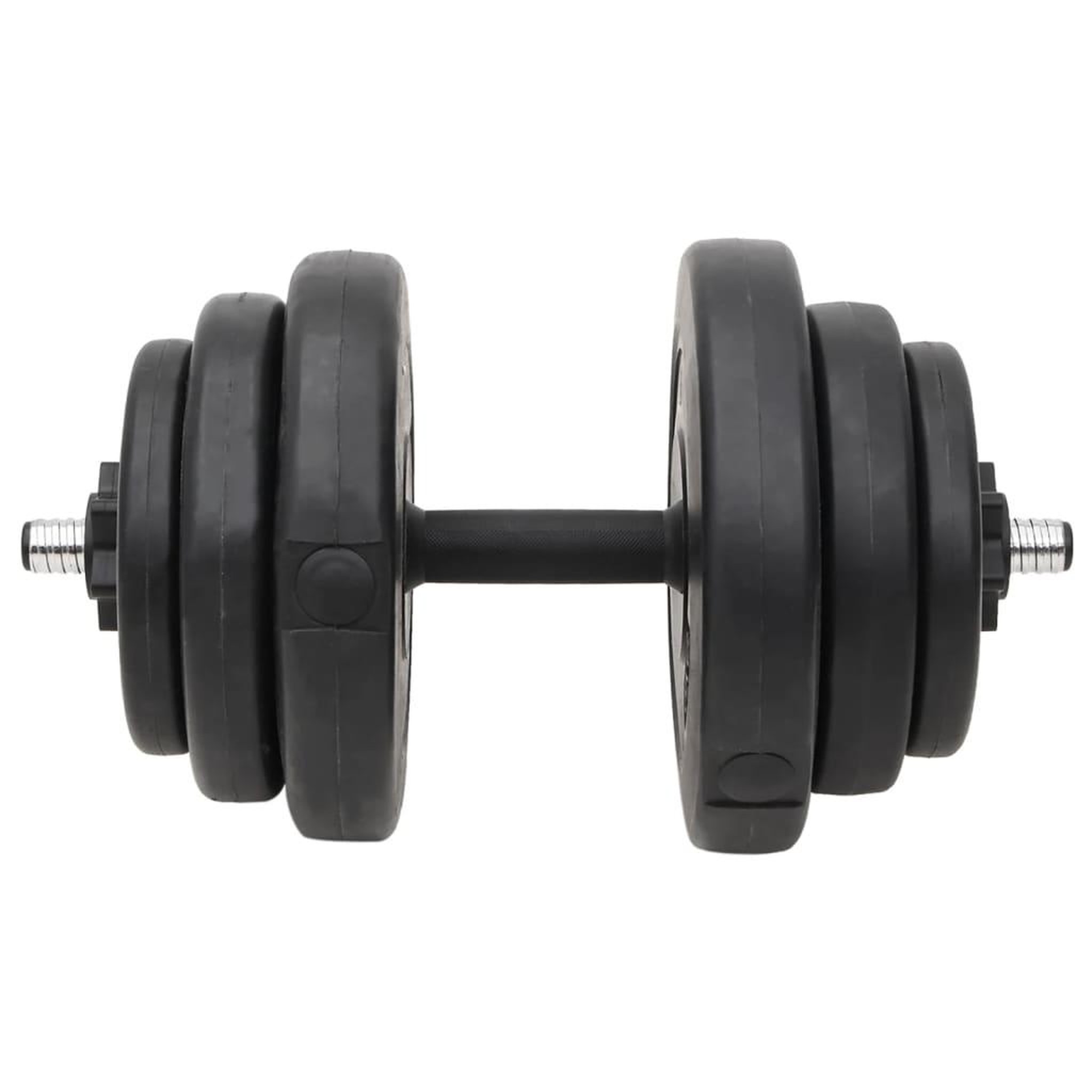 Voir la diapositive 5 : VIDAXL Ensemble d'halteres et de barres avec plaques 60 kg