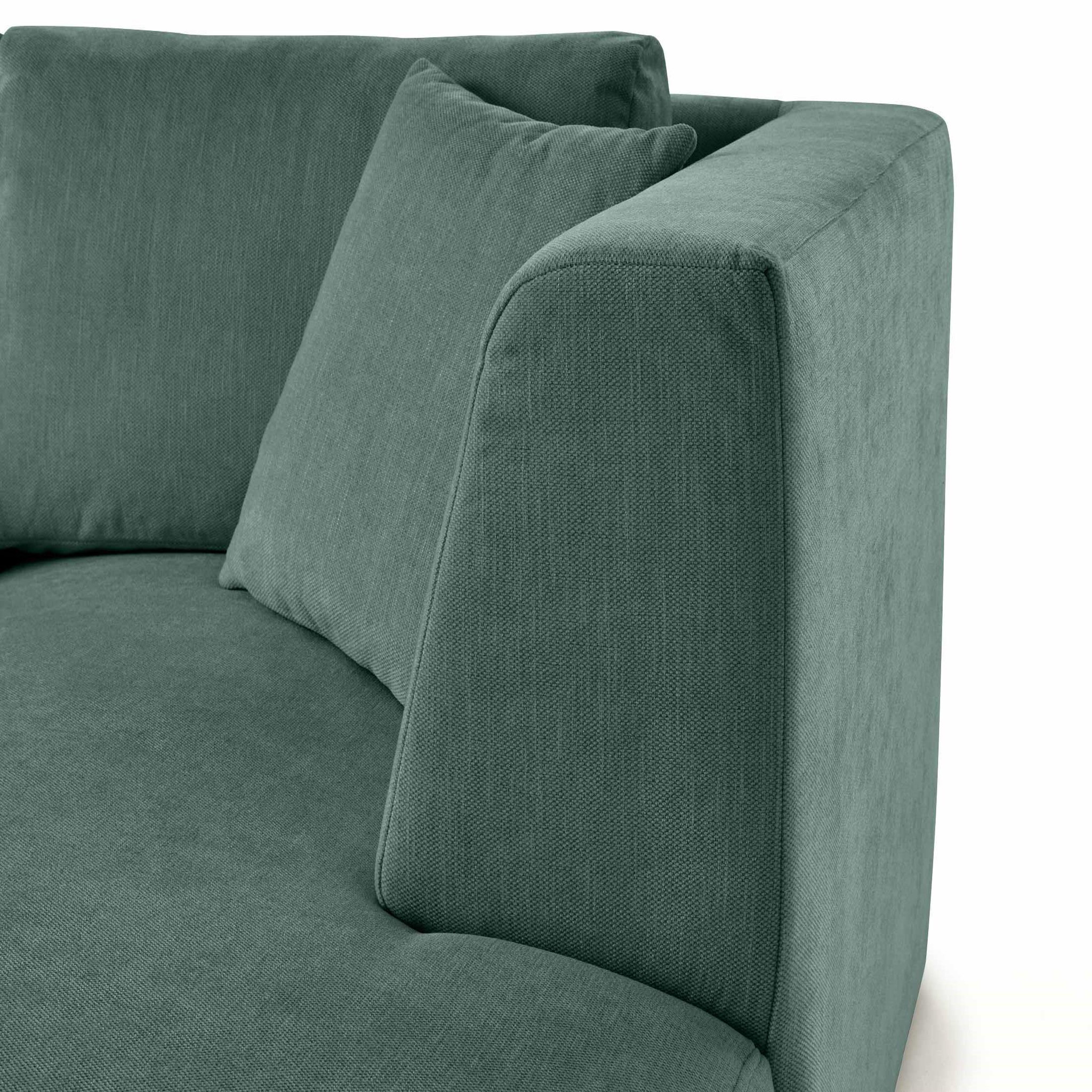 Voir la diapositive 5 : LISA DESIGN Santorini - module d'assise méridienne droit - en tissu texturé