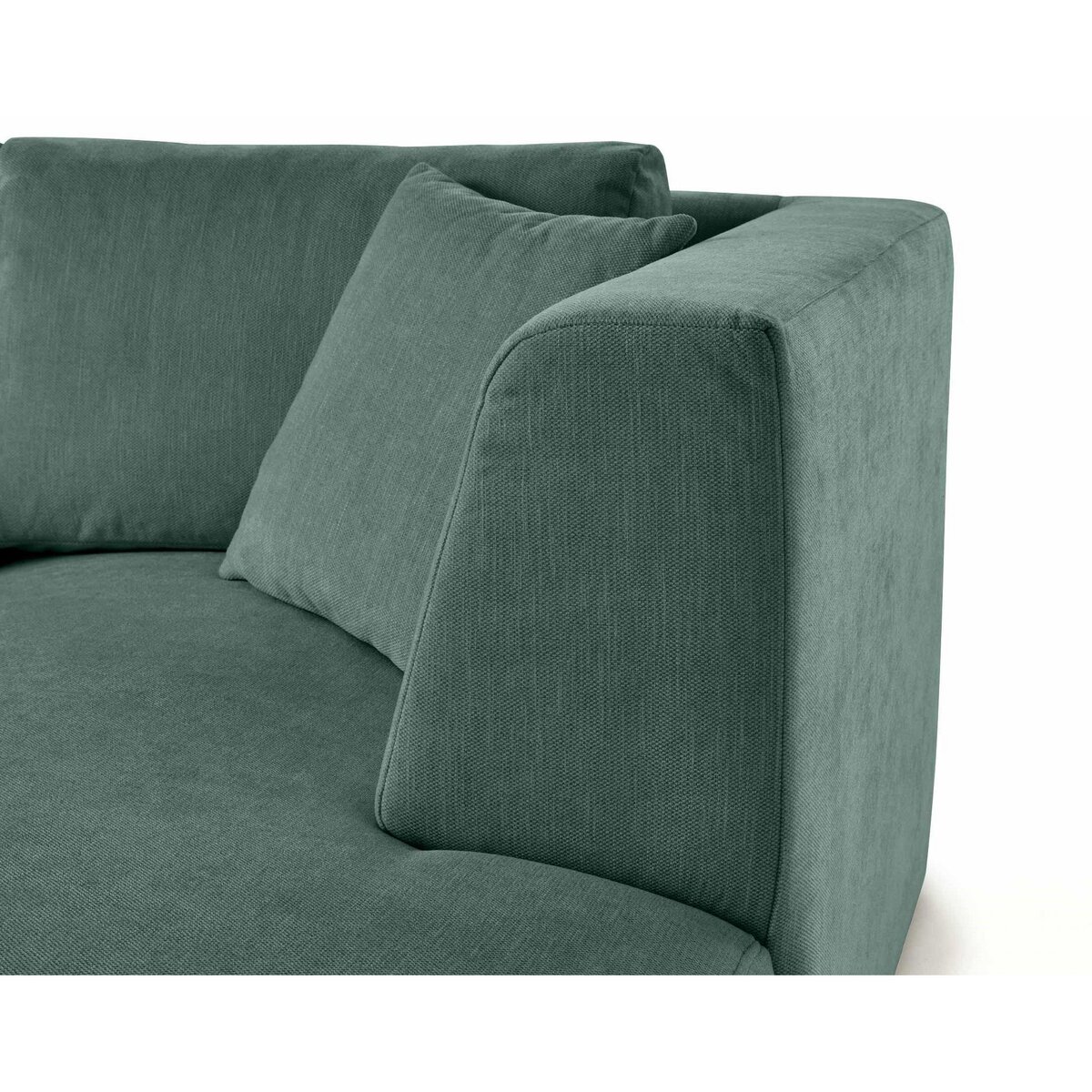 LISA DESIGN Santorini - module d'assise méridienne droit - en tissu texturé