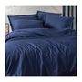 Voir la diapositive 4 : GENERIQUE Parure de lit - 129CTN64628 - 1 housse de couette 220 x 240 cm + 2 taies d'oreiller 60 x 60 cm - 100% coton ranforcé - Bleu