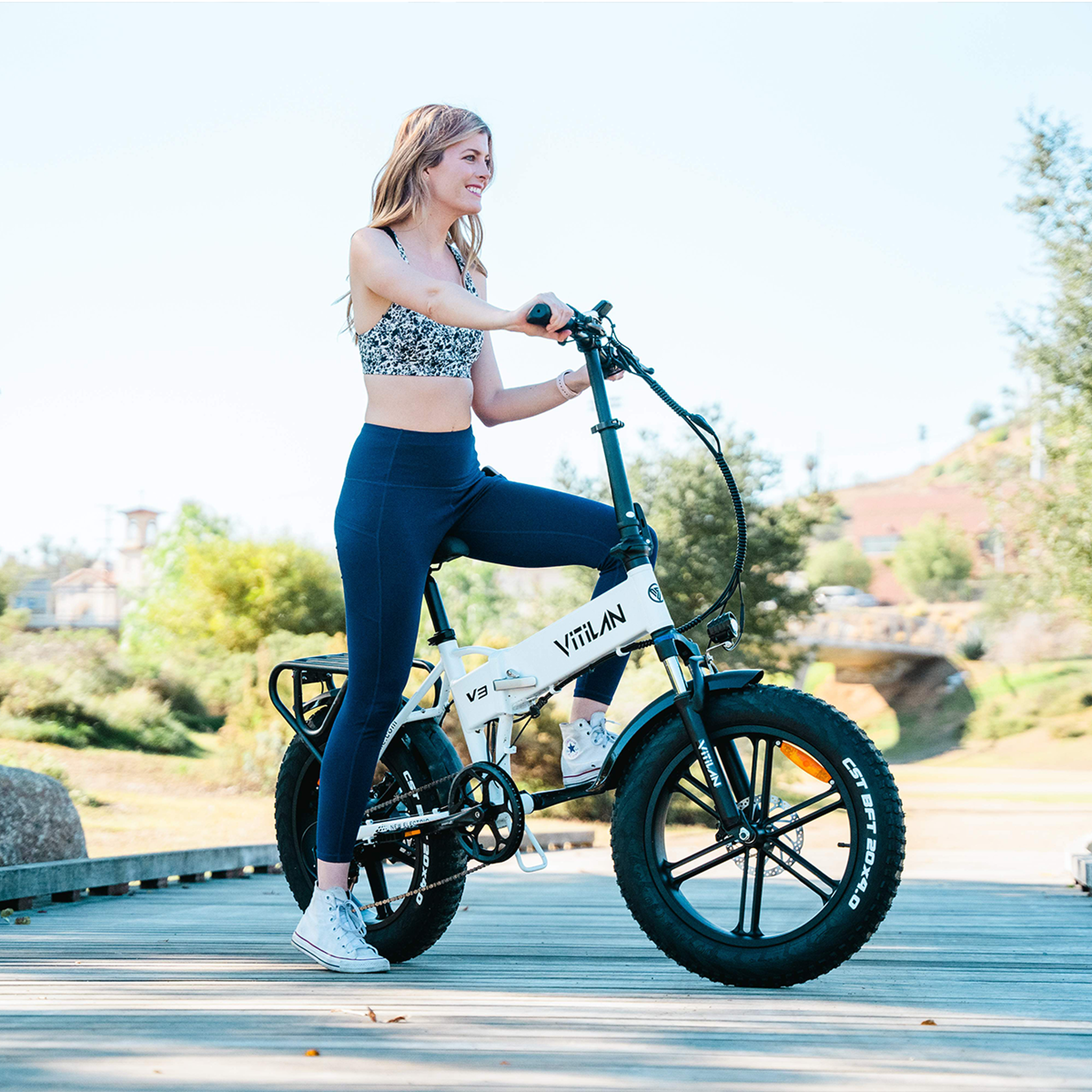 Voir la diapositive 2 : VITILAN Vélo électrique tout-terrain pliable Vitilan V3 2.0