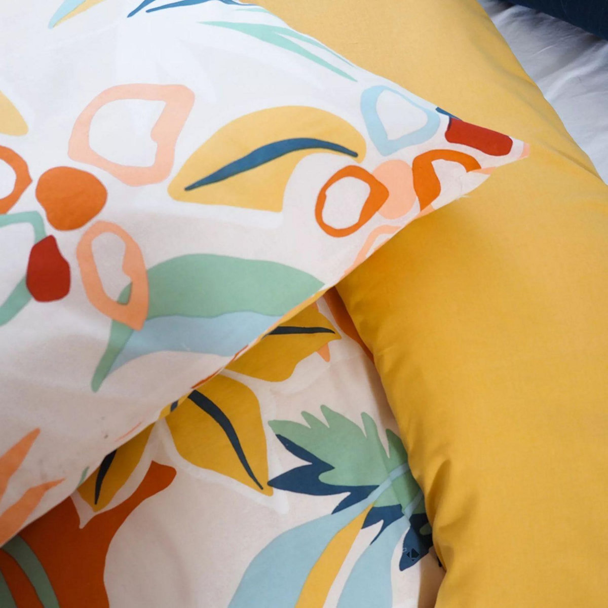 COTE DECO Parure de lit Aventura - Coton adouci - 140 x 200 cm