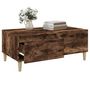 Voir la diapositive 5 : VIDAXL Table basse Chene fume 90x50x36,5 cm Bois d'ingenierie