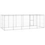 Voir la diapositive 4 : VIDAXL Chenil exterieur Acier galvanise avec toit 12,1 m²