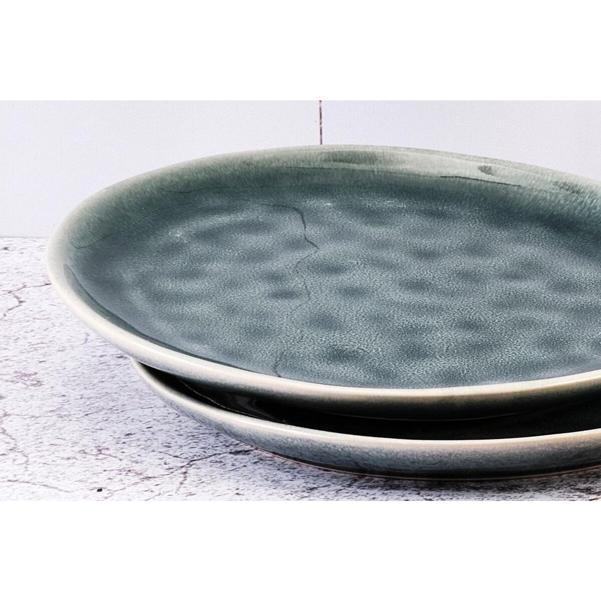 BJORN Assiette MOON Ø21cm - 6 pièces - Pétrole