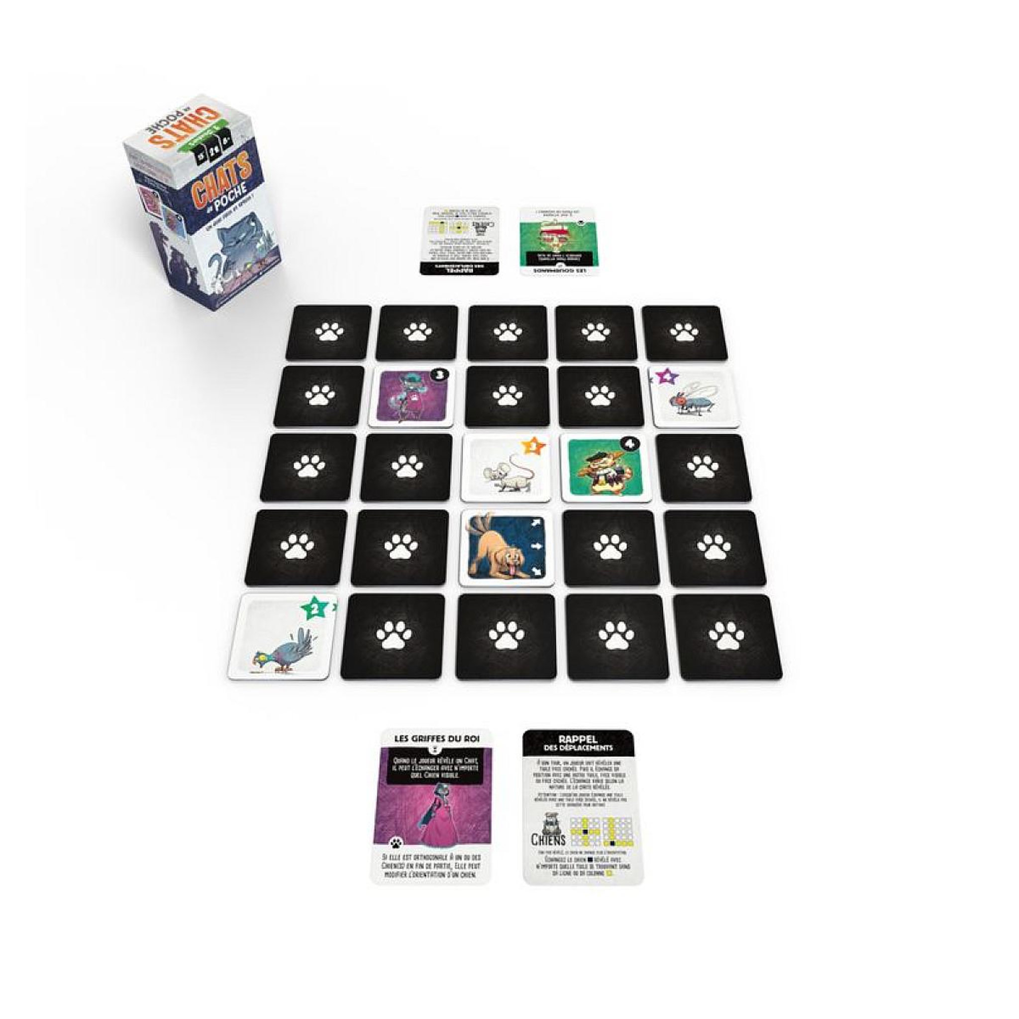Voir la diapositive 2 : Blackrock Editions Chats de poche - Jeu de cartes