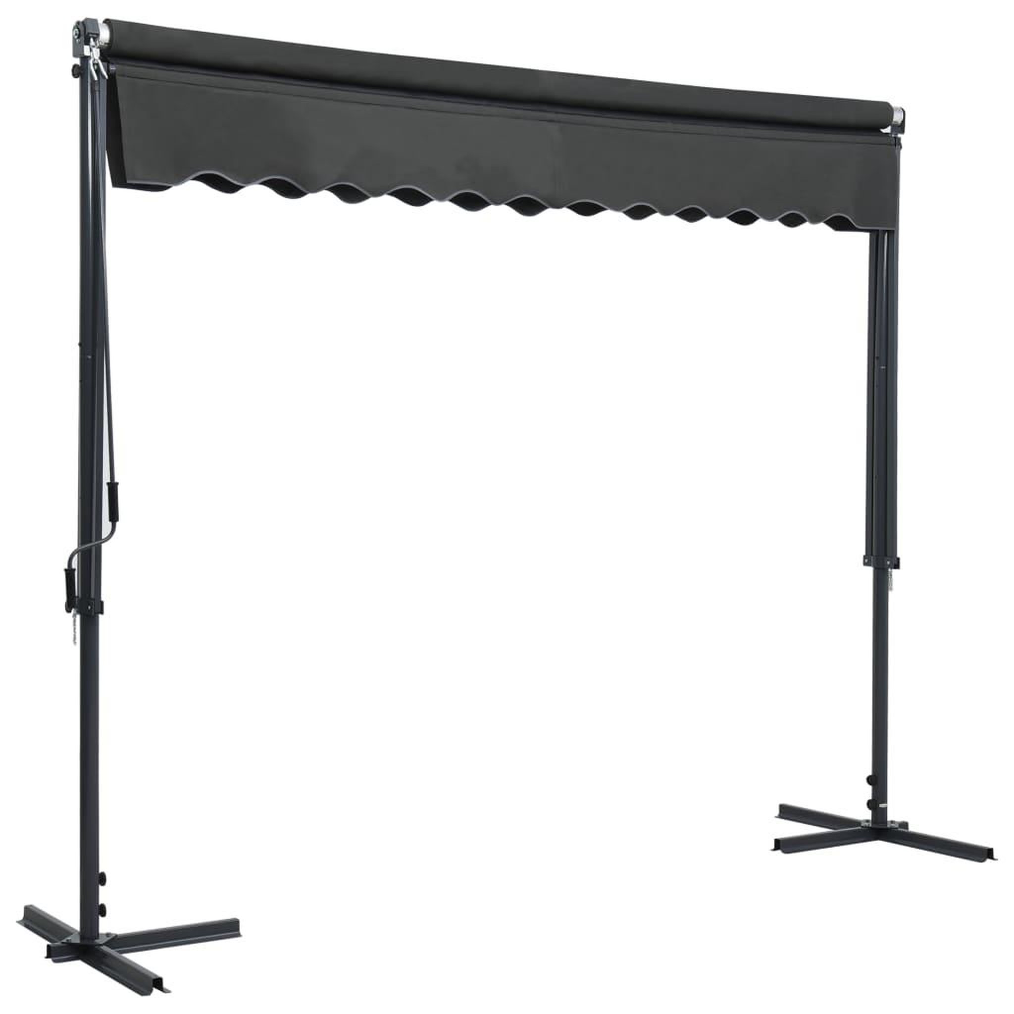 Voir la diapositive 4 : VIDAXL Auvent sur pied 300 x 300 cm Anthracite
