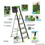 Voir la diapositive 3 : CENTAURE Escabeau Spécial Jardin Garden Step 5 marches - 3m