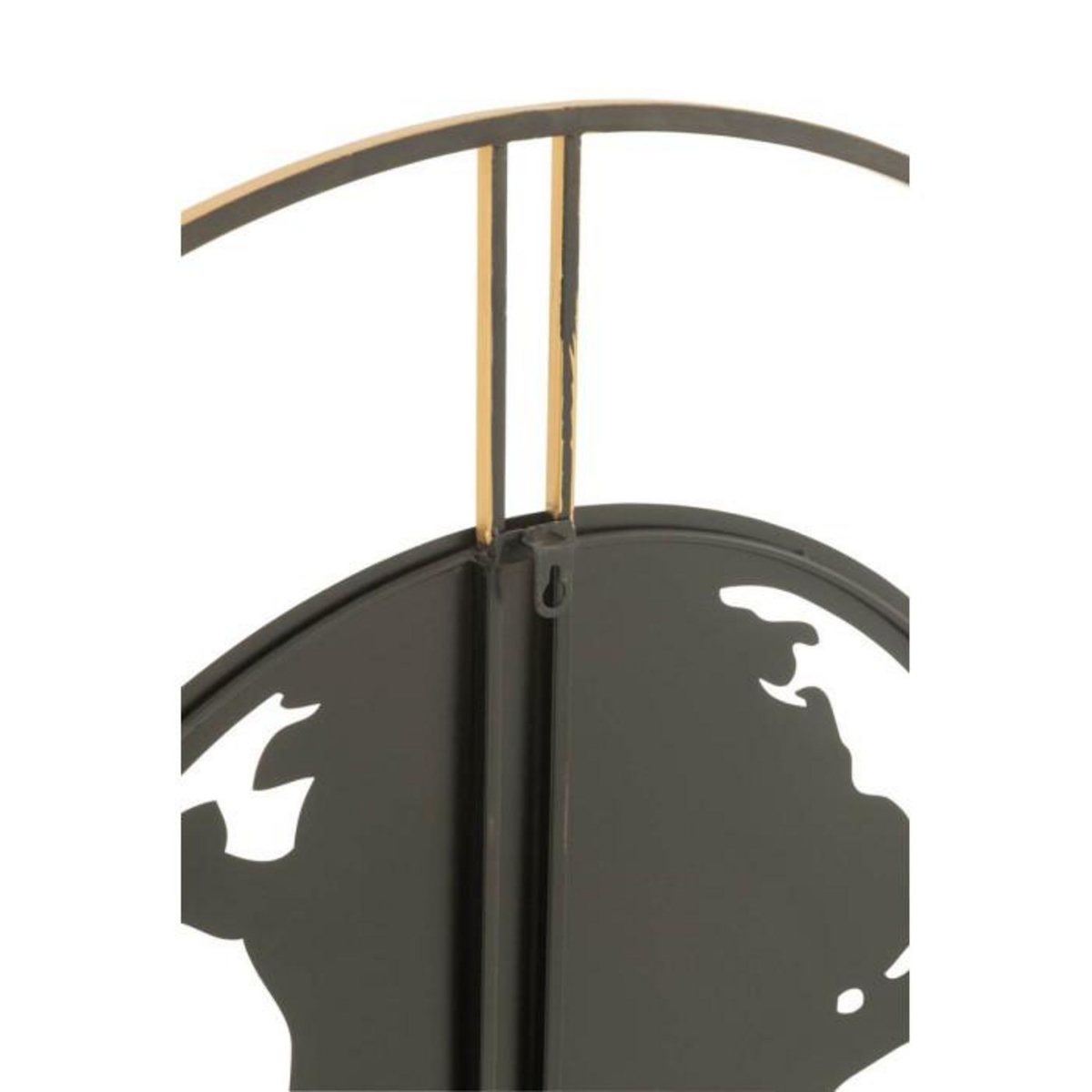 Paris Prix Horloge Murale  Carte du Monde  90cm Noir & Or