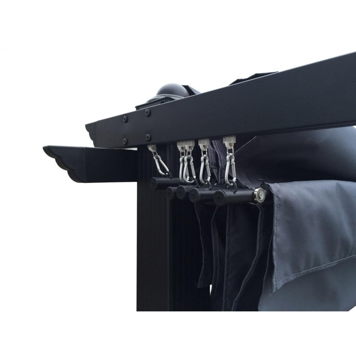 CONCEPT USINE Tonnelle autoportante 3 x 3 m en aluminium et toile grise REGIA