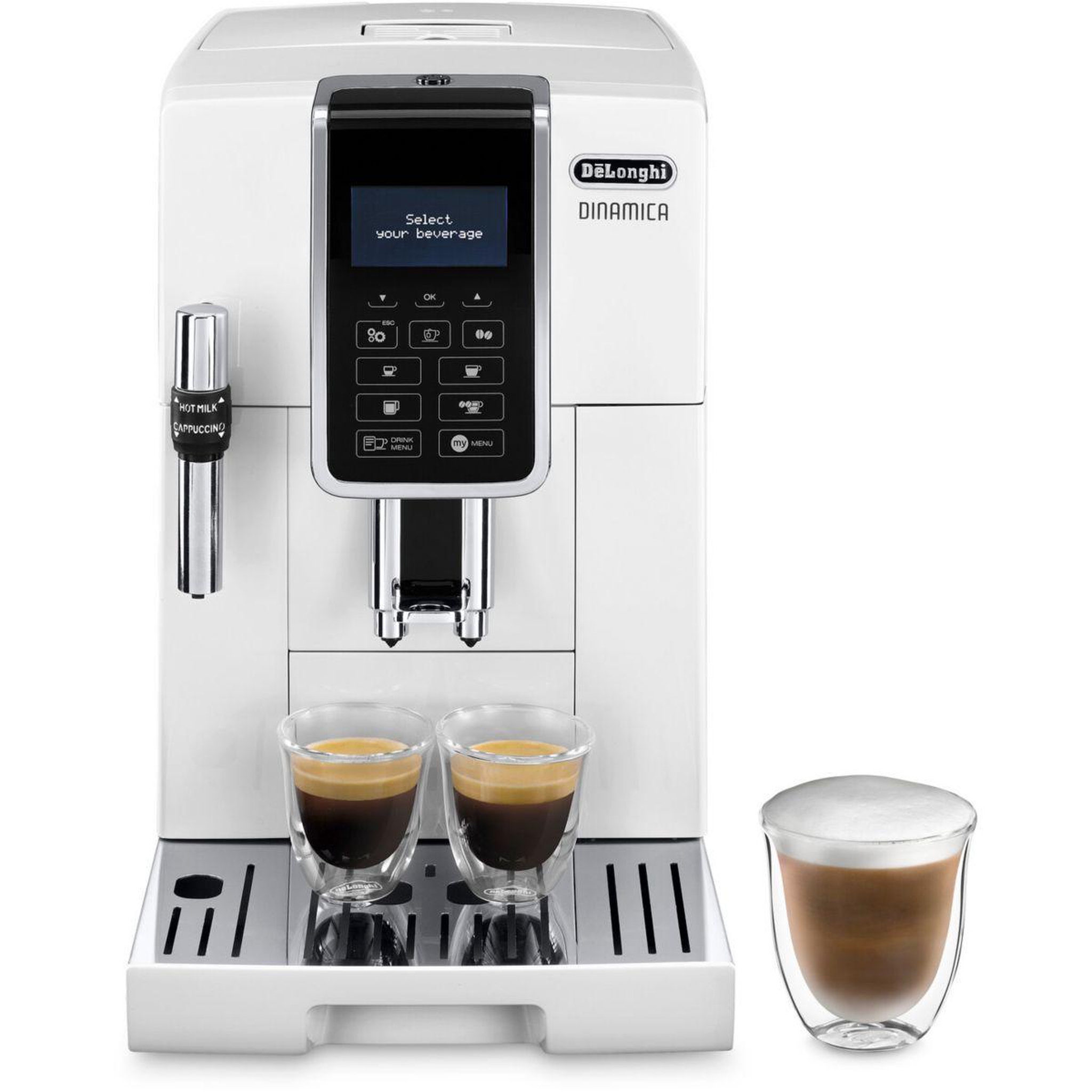DELONGHI Expresso broyeur dinamica feb3535.w blanc