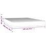 Voir la diapositive 6 : VIDAXL Matelas de lit a ressorts ensaches Gris fonce 140x200x20 cm