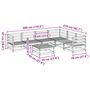 Voir la diapositive 6 : VIDAXL Salon de jardin 7 pcs bois massif sapin de douglas