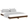 Voir la diapositive 3 : VIDAXL Cadre de lit sans matelas chene marron 140x200 cm