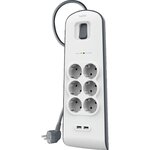 Belkin Multiprise Belkin avec protection contre les surtensions - 6 prises - blanc