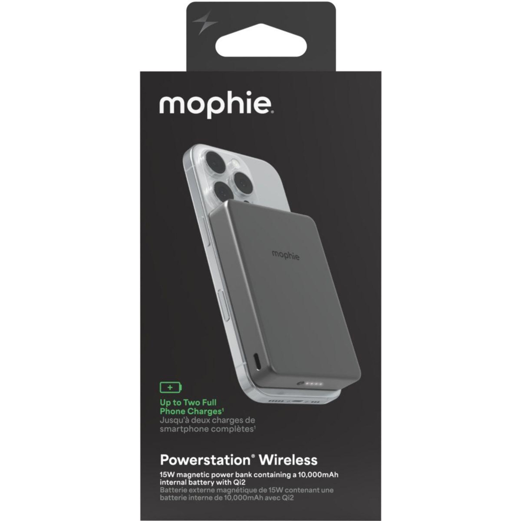 Mophie Batterie externe 10000 mah magsafe noire