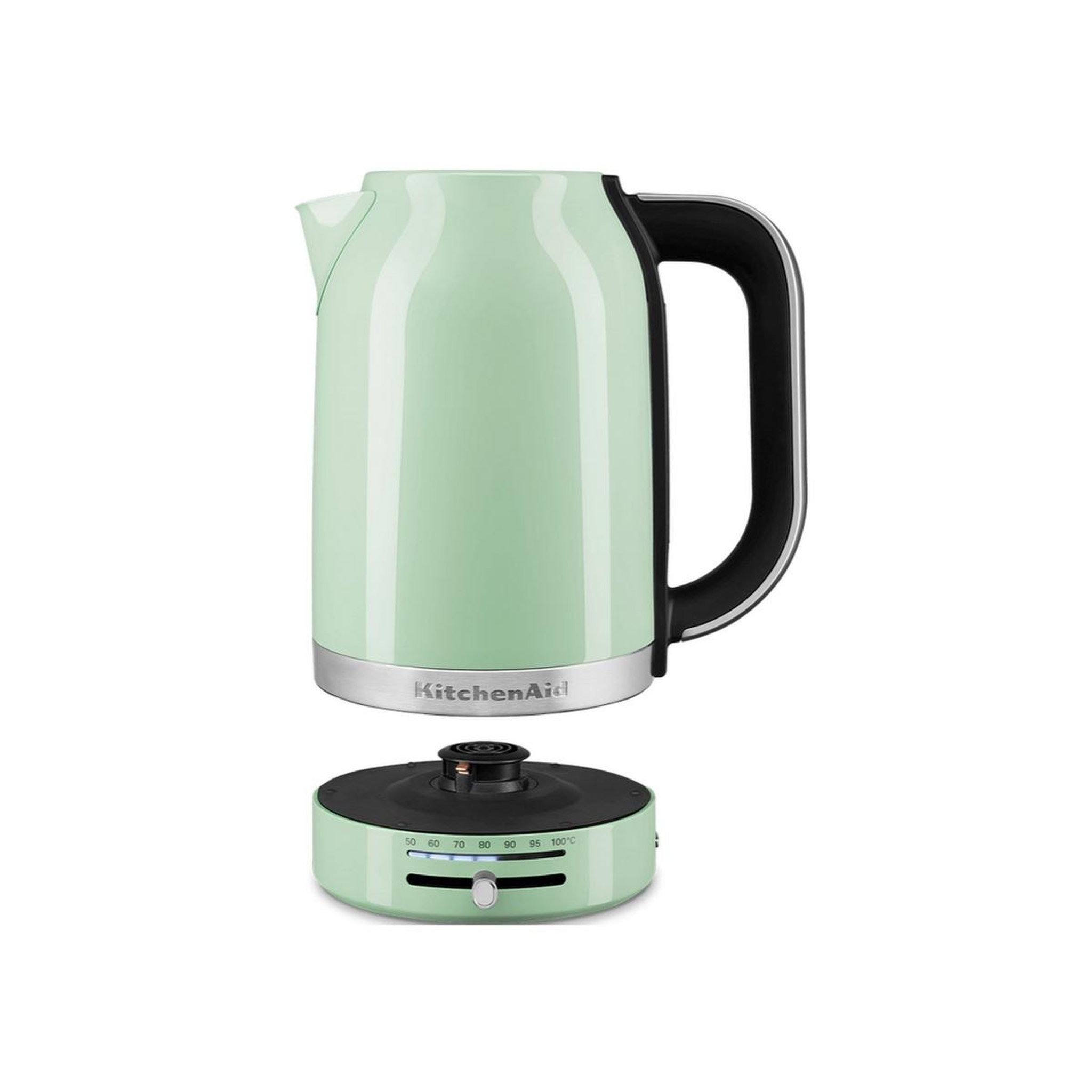 Voir la diapositive 2 : KitchenAid Bouilloire sans fil 1.7l 2400w température réglable - 5kek1701ept/1