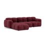 Voir la diapositive 2 : LISA DESIGN Grace - canapé modulable d'angle réversible 4 places en velours texturé