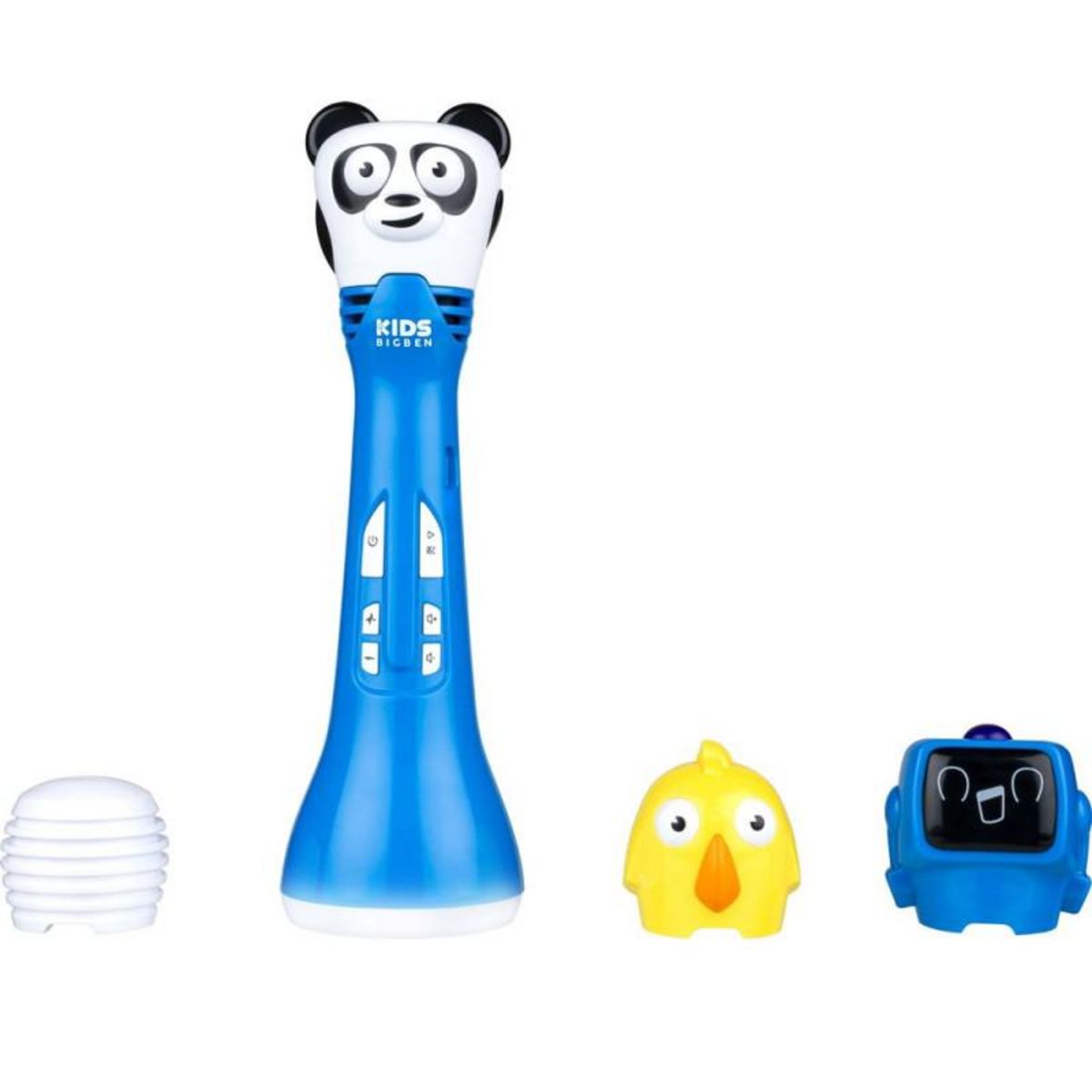Bigben Microphone de karaoké pour enfants BigBen avec changeur de voix Bleu