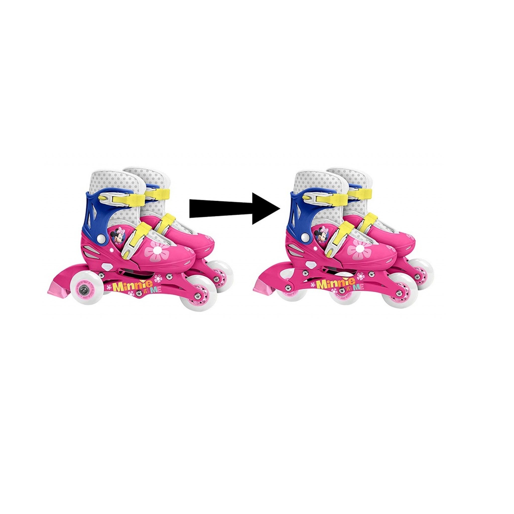 Voir la diapositive 2 : Rollers en ligne 2 en 1 T27 à 30 - Minnie
