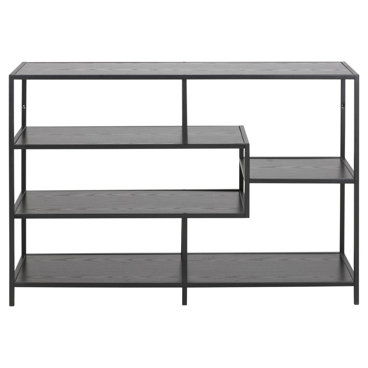 TOILINUX Bibliothèque ouverte Sireine 4 étagères en MDF et métal