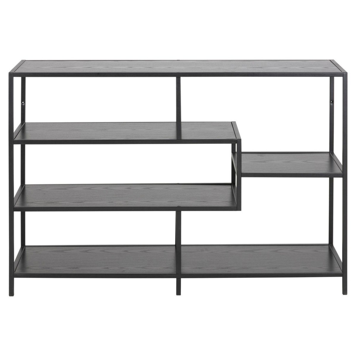 TOILINUX Bibliothèque ouverte Sireine 4 étagères en MDF et métal