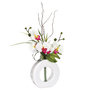 Voir la diapositive 2 : ATMOSPHERA Composition florale vase  - Hauteur 44 cm - Orchidée